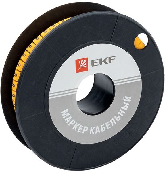 

Маркер на кабель EKF plc-KM-6-9 6,0 мм2 "9" (350 шт.) (ЕС-3), plc-KM-6-9