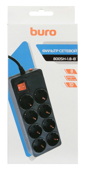 фото Сетевой фильтр  Buro 800SH-1.8-B в Уфе