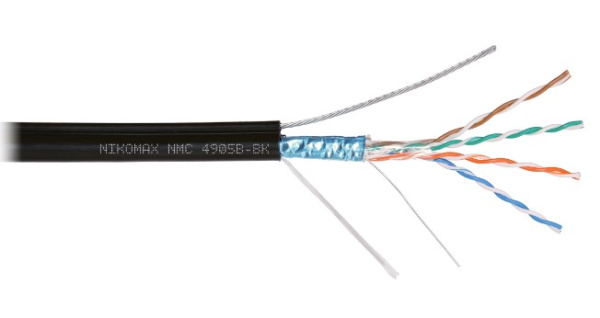 фото Кабель витая пара F/UTP 5e кат. 4 пары NikoMax NMC 4905B-BK в Омске