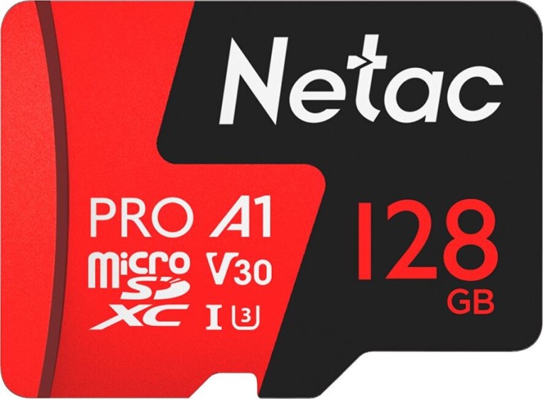 

Карта памяти 128GB Netac NT02P500PRO-128G-S MicroSDXC Class 10 UHS-I U3 V30/A1 P500 Extreme Pro, NT02P500PRO-128G-S