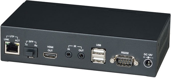 

Приемник SC&T HKM02BR-4K KVM: HDMI, USB, аудио, RS232 и ИК сигналов по Ethernet до 150м (CAT5e/CAT6). Позволяет принимать HDMI(1.4, до 4K(30Гц), USB,, HKM02BR-4K
