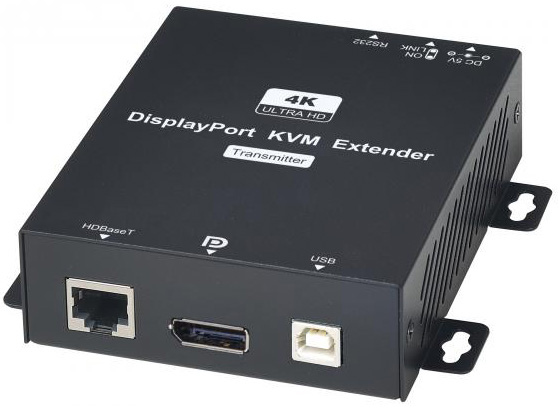 

Удлинитель SC&T DP02U DisplayPort KVM (комплект передатчик+приёмник) по 1 кабелю витой пары CAT5e до 150м(1080px60Гц(8бит), CAT6 до 100м(4096х2160х60Г, DP02U