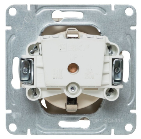 фото Розетка с заземлением  EKF UP1-SOI-110