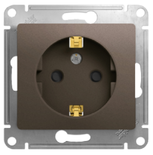 

Розетка Schneider Electric GSL000845 с/з со шторками, 16А шоколад, GSL000845