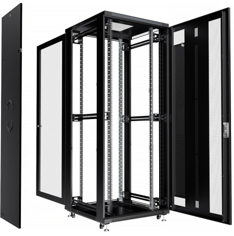 фото Шкаф напольный 19", 42U Cabeus ND-05C-42U80/100-BK в Краснодаре