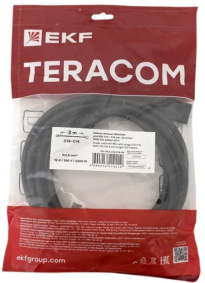 фото Кабель питания  EKF TRC-PCA-C13-C14-3M в Казани
