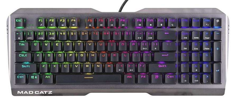 

Клавиатура Mad Catz S.T.R.I.K.E. 13 US KS83MMUSBL000-0 игровая, БЕЗ РУССКОЙ РАСКЛАДКИ, чёрная (CHERRY MX RED Switch, 96 кл., RGB подсветка, USB) (5359, S.T.R.I.K.E. 13 US