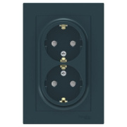 фото Розетка двухместная с заземлением Systeme Electric ATN000826