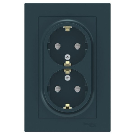фото Розетка двухместная с заземлением  Systeme Electric ATN000826 в Уфе
