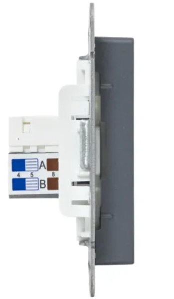 фото Розетка компьютерная двойная EKF UP1-SOG-2RJ45-5