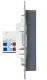 фото Розетка компьютерная двойная EKF UP1-SOG-2RJ45-5