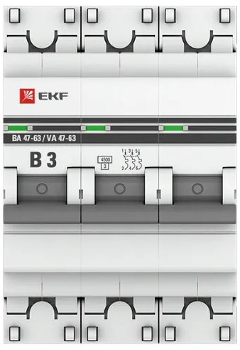 фото Автоматический выключатель  EKF mcb4763-3-03B-pro
