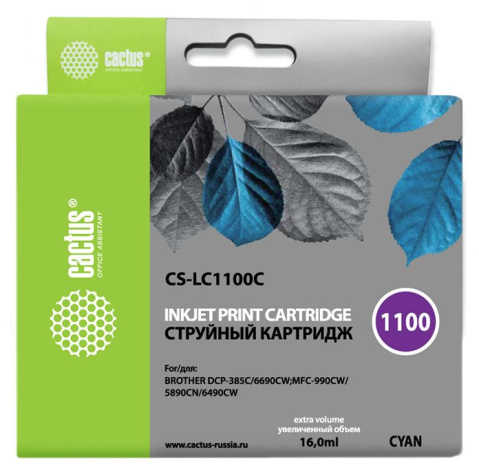 фото Картридж  Cactus CS-LC1100C в Самаре