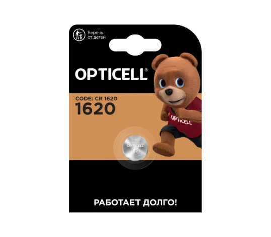 Изображение товара Батарейка OPTICELL 5060013 CR1620 3В литиевая для электронных устройств