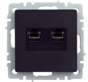 фото Розетка компьютерная IEK BR-K20-1-K47