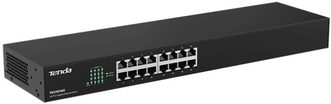 

Коммутатор неуправляемый Tenda TEG1016G 16 портов 10/100/1000M, TEG1016G