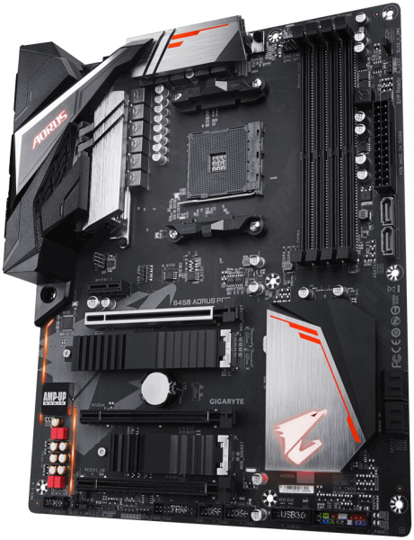 фото Материнская плата ATX GIGABYTE B450 AORUS PRO