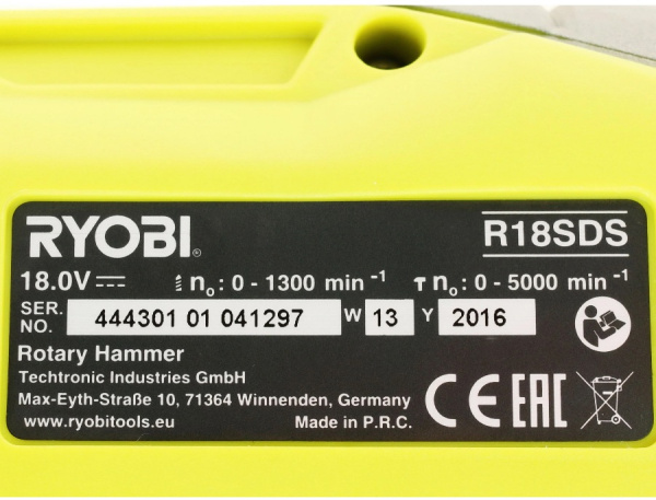 фото Перфоратор Ryobi R18SDS-0 в Казани