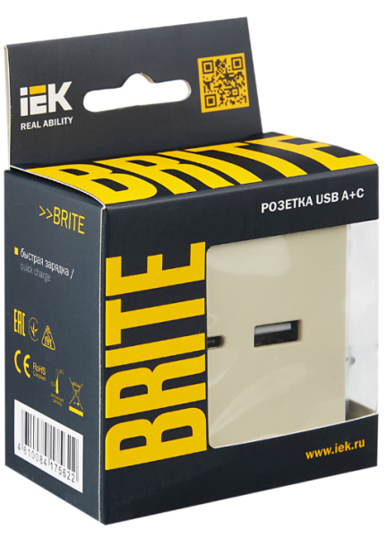 фото Розетка USB  IEK BR-U22-018-K10 в Омске