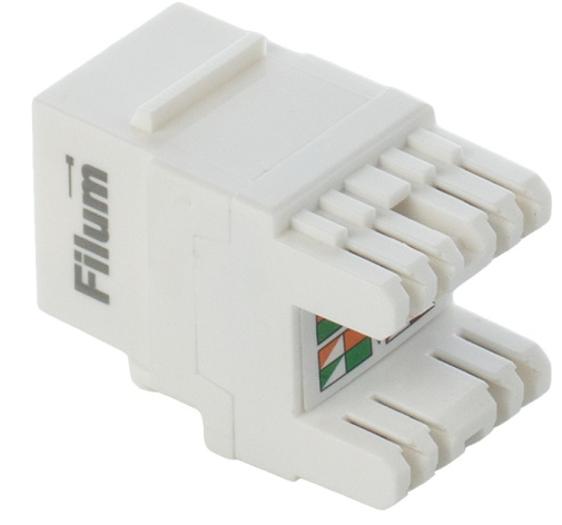 фото Модуль Keystone RJ45 UTP Filum FL-KJ-U5E-WT-180 в Уфе