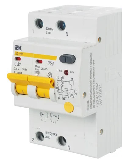 фото Выключатель дифференциального тока (ВДТ, УЗО)  IEK MAD12-2-032-C-030 в Красноярске