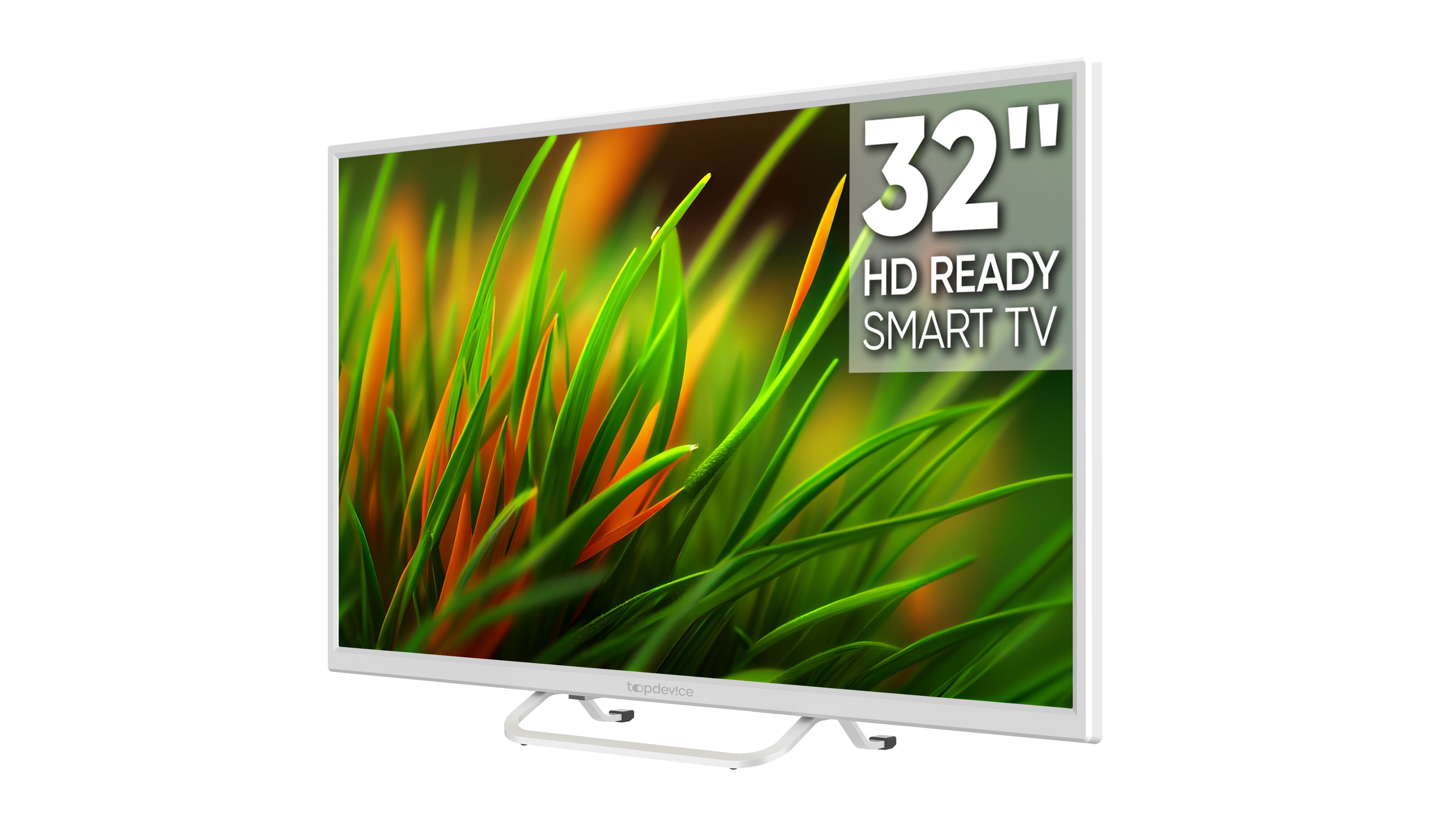 

Телевизор TopDevice TDTV32BS02H_WE white, HD, Smart TV, DVB-T2/C/S2, 3*HDMI, 2*USB, TDTV32BS02H_WE