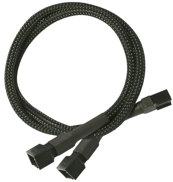 

Разветвитель Nanoxia NX3PY60 3-pin в 2 х 3-pin, 60см, черный, NX3PY60