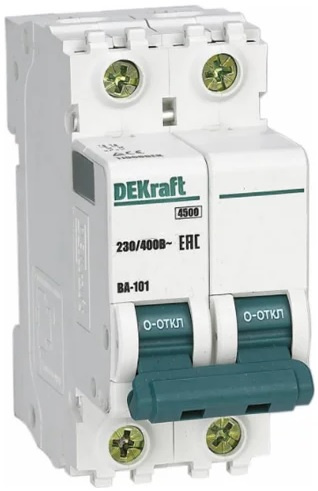 Изображение товара Автоматический выключатель DEKraft 11115DEK 20А IP20 серии DEKraft