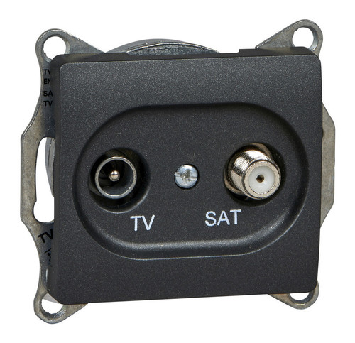 

Розетка Schneider Electric GSL000797 TV-SAT оконечная 1DB антрацит, GSL000797