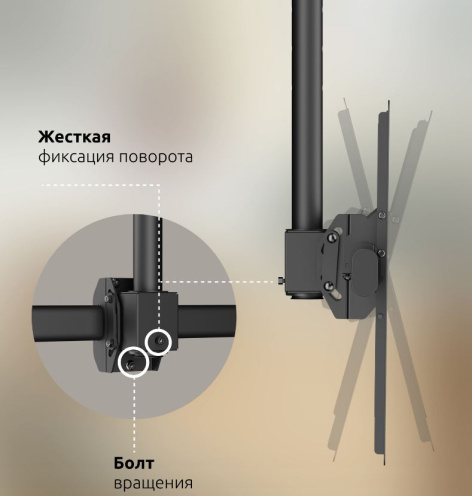фото Кронштейн потолочный UNITEKI LCD3218C