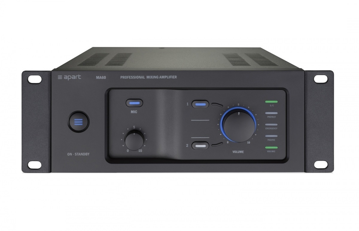 

Усилитель BIAMP MA60 912.0662.900/911.0662.900 микширующий: 60Вт (4Ом/100В). Вх.:2xEuroblock(3-pin); 2хRCA.1хприоритетный("сухие контакты").Вых.:1хEur, MA60