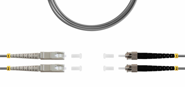 фото Патч-корд волоконно-оптический TELCORD ШОС-2x3.0-2SC/U-2ST/U-MM62-20м-LSZH-GY в Омске