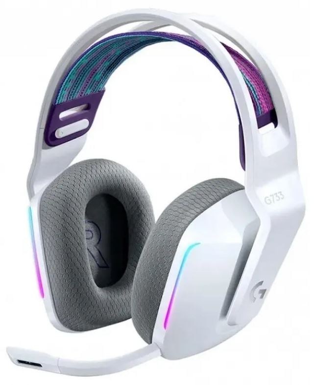 

Гарнитура wireless Logitech G733 LIGHTSPEED 981-000885 RGB Gaming WHITE, G733 LIGHTSPEED
