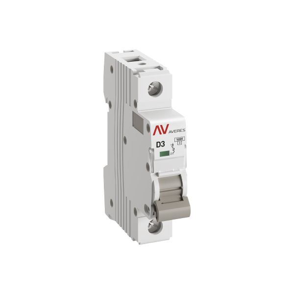 

Автоматический выключатель EKF mcb10-1-03D-av AV-10 1P 3A (D) 10kA AVERES, mcb10-1-03D-av