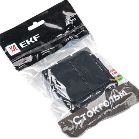 фото Переключатель двухклавишный  EKF EZV10-023-10 в Омске