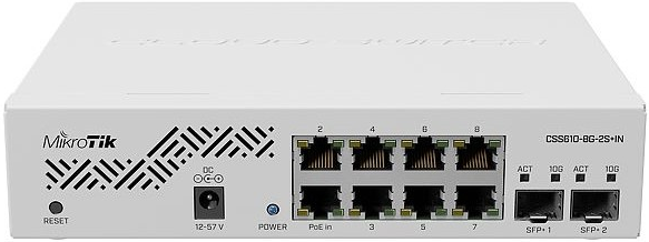 фото Коммутатор управляемый Mikrotik CSS610-8G-2S+IN в Екатеринбурге
