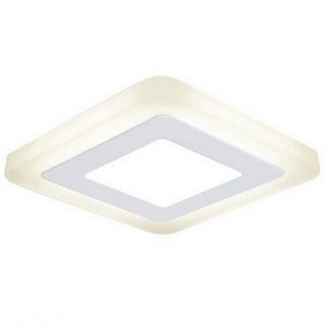 

Светильник Gauss BL120 Backlight квадрат. 3+3W, LED 3000K, 350лм,105х105x31мм,Ø85, 1/40, BL120