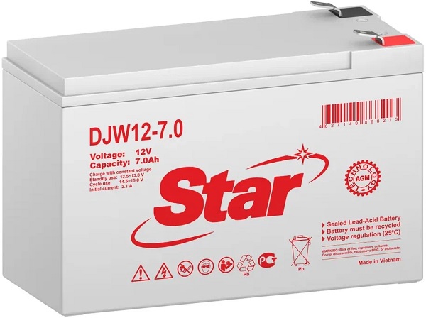 

Аккумулятор Star DJW12-7.0, DJW12-7.0