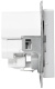 фото Розетка с заземлением с 2 USB  EKF UP1-SOA-111-2USBC