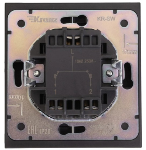 фото Переключатель двухклавишный  KRANZ KR-78-0709-5 в Екатеринбурге