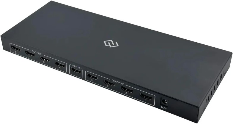 

Сплиттер Digma DHSP-V1.4X8 аудио-видео HDMI (f)/8xHDMI (f) черный, DHSP-V1.4X8