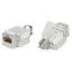 фото Вставка Keystone RJ45 UTP Hyperline KJ2-8P8C-C6-90-WH