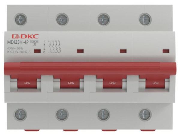 фото Автоматический выключатель модульный DKC MD125H-4PD80 в Санкт-Петербургe