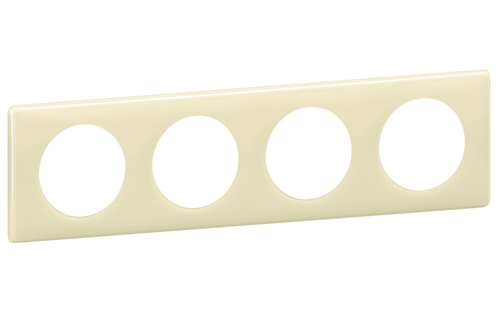 

Рамка Legrand 066624 Celiane - 4 поста, цвет "Слоновая кость", 066624