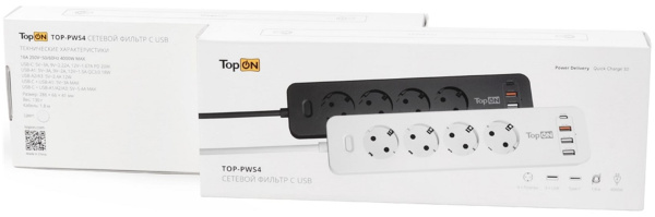 фото Сетевой фильтр TopOn TOP-PWS4-3 в Нижнем Новгороде