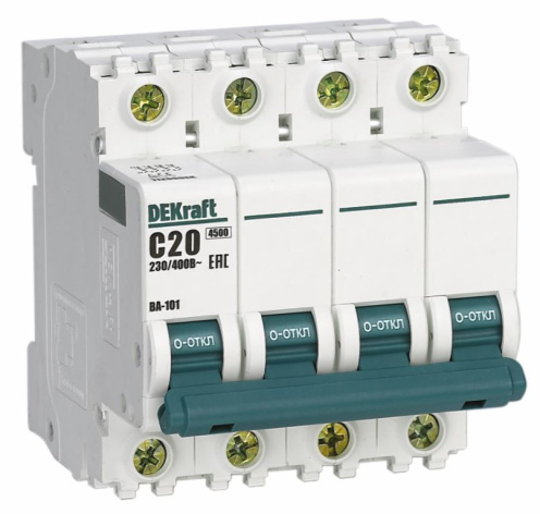 Изображение товара Автоматический выключатель DEKraft 11287DEK для защиты электрических цепей