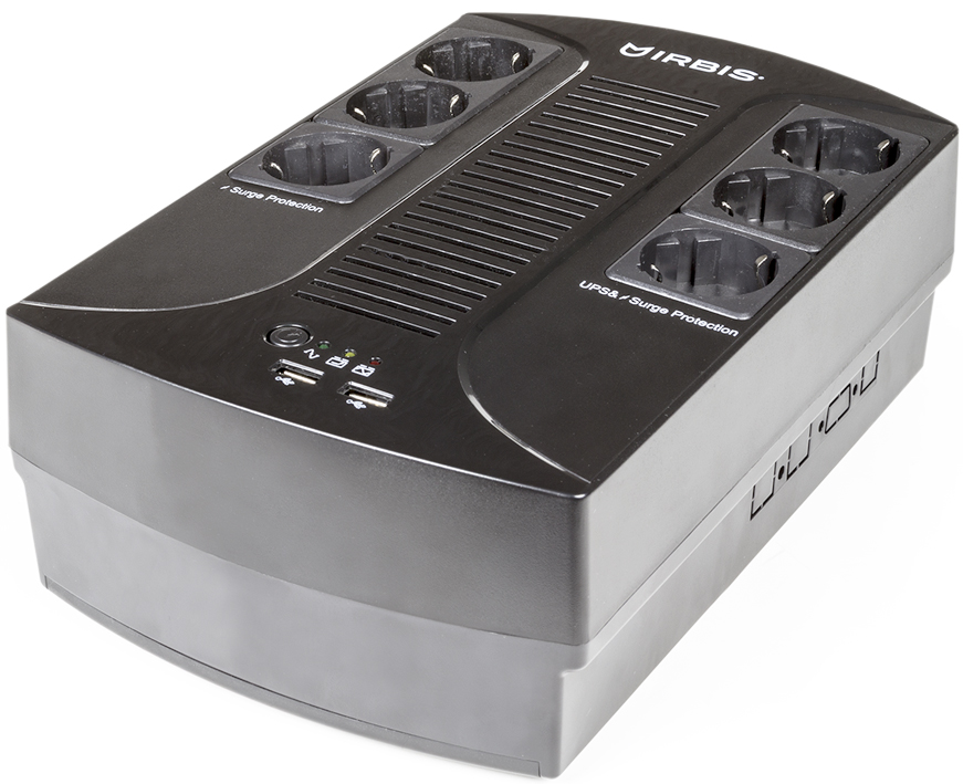 

Источник бесперебойного питания Irbis ISBR800E Personal plus 800VA/480W, line-Interactive, AVR, 6xSchuko outlets(3 Surge & 3 batt), 2 USB charger, ISBR800E
