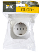 фото Розетка с заземлением IEK ERH14-K01-16