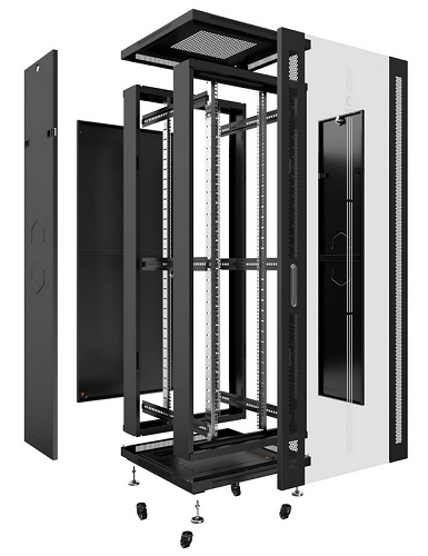 

Шкаф напольный 19", 47U Cabeus SH-05C-47U60/100-BK телекоммуникационный 600x1000x2277mm (ШхГхВ) передняя стеклянная и задняя сплошная металлическая дв, SH-05C-47U60/100-BK