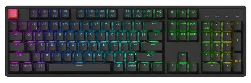 

Клавиатура Wireless Keychron K10 (Version 2) K10X-B1Z-RU механическая QMK, 104 клавиши, RGB подсветка,Red Switch, K10 (Version 2)